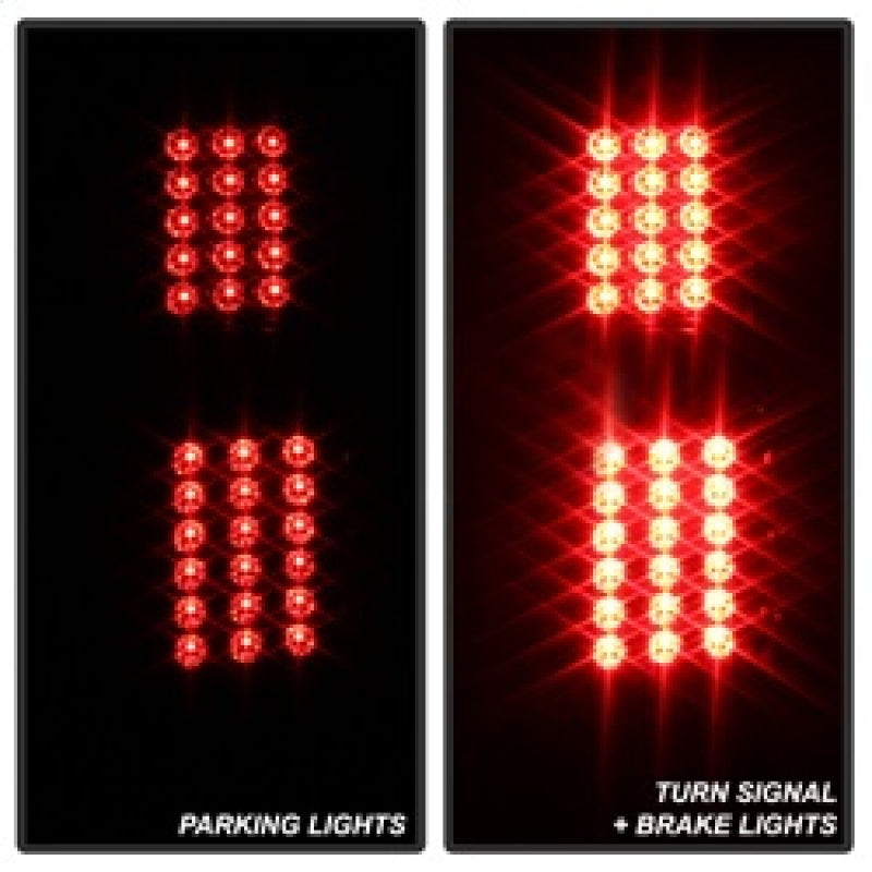 xTune 02-06 Chevrolet Avalanche LED Tail Lights - Black Smoke (ALT-JH-CAV02-LED-BSM) SPYDER