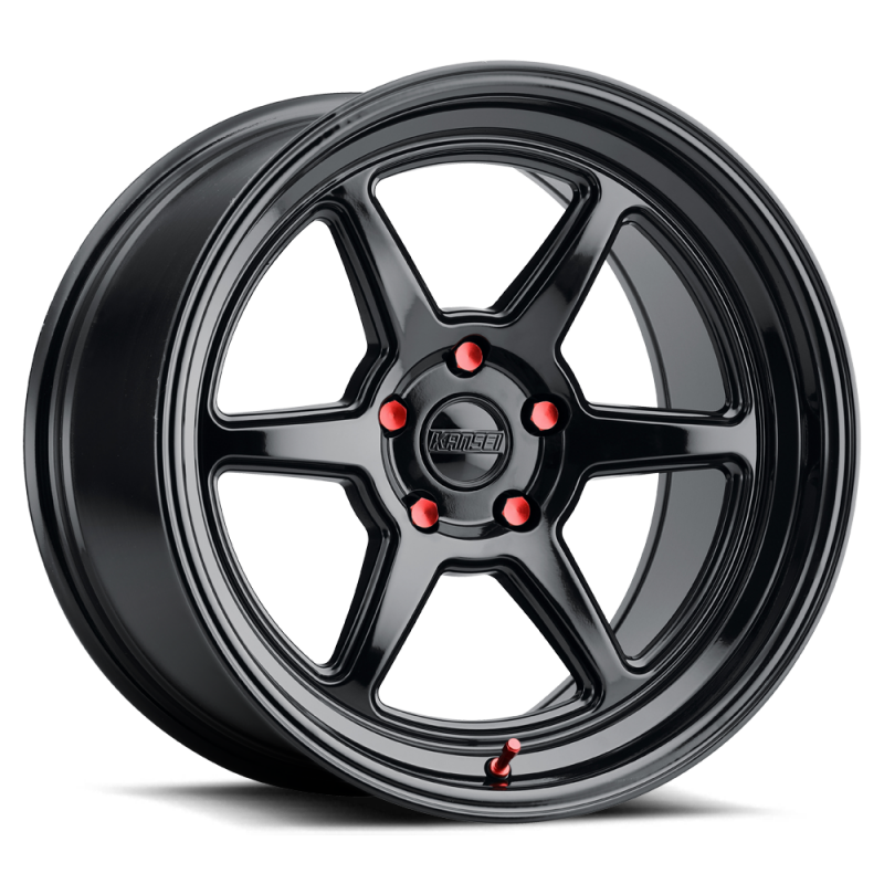 Kansei K14B Roku 18x9.5in / 5x112 BP / 22mm Offset / 66.56mm Bore - Gloss Black Wheel