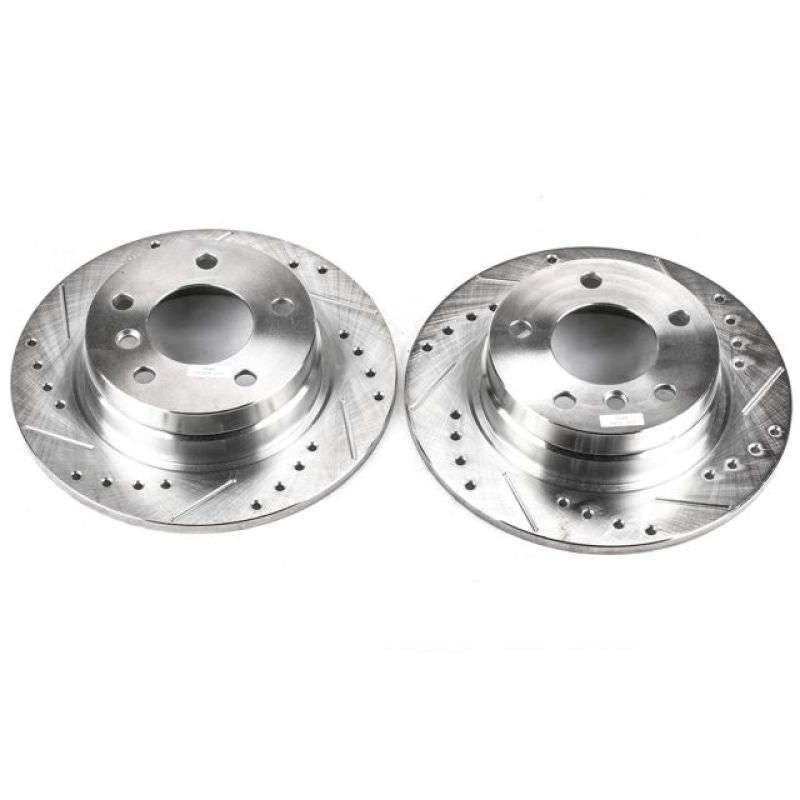 Power Stop 92-98 BMW 318i Rear Evolution Drilled & Slotted Rotors - Pair PowerStop