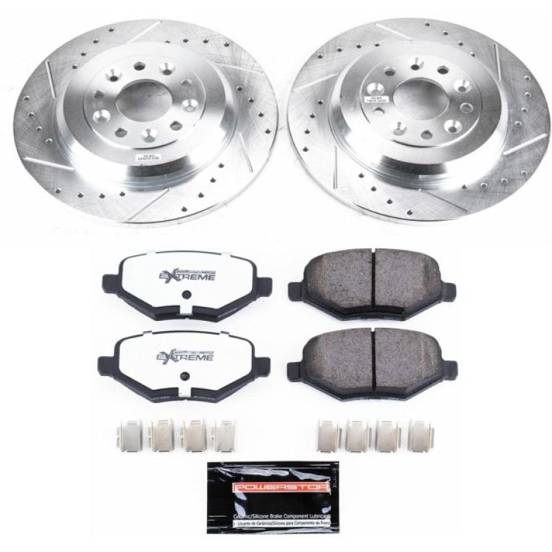 Power Stop 11-15 Ford Edge Front & Rear Z17 Evolution Geomet Coated Brake Kit