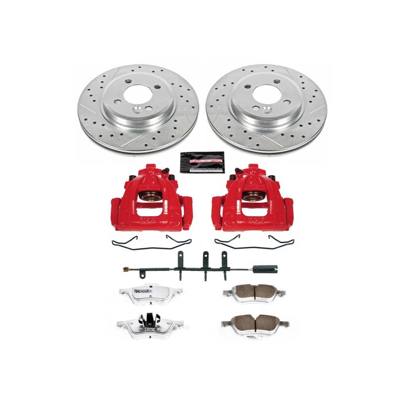 Power Stop 02-06 Mini Cooper Front Z26 Street Warrior Brake Kit w/Calipers PowerStop