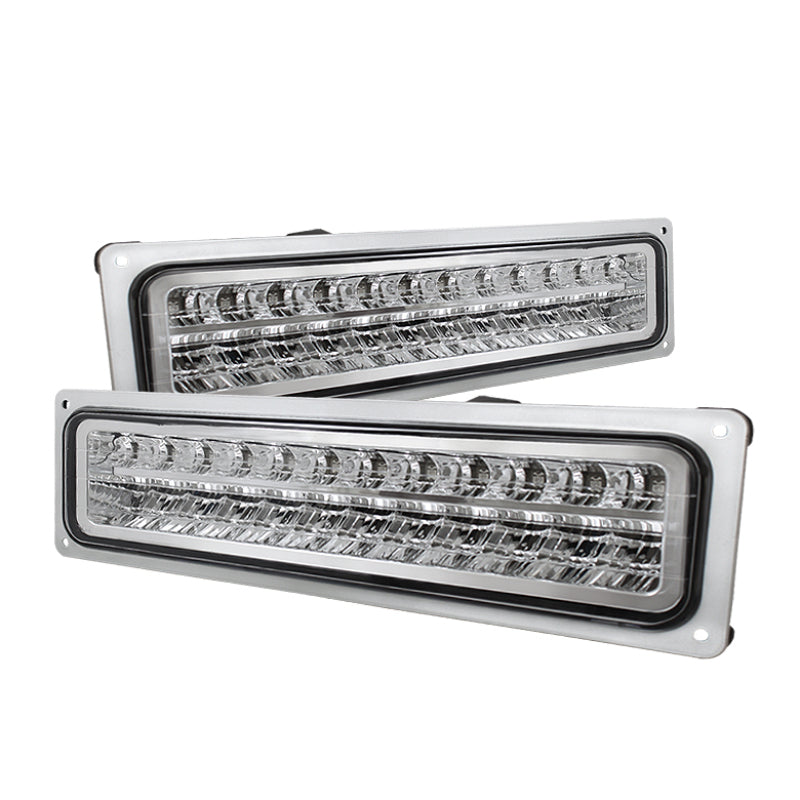 Xtune Chevy C10 88-98 LED Bumper Lights Chrome CPL-CCK94-LED-C SPYDER