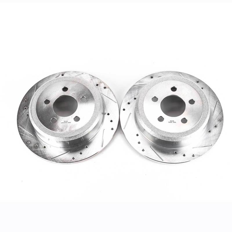 Power Stop 07-11 Dodge Nitro Rear Evolution Drilled & Slotted Rotors - Pair PowerStop