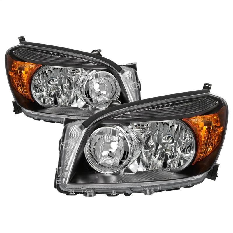 xTune 06-08 Toyota RAV4 OEM Style Headlights - Black (HD-JH-TRAV06-AM-BK) SPYDER
