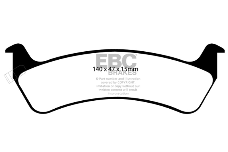 EBC YellowStuff Rear Brake Pads - DP41129R EBC