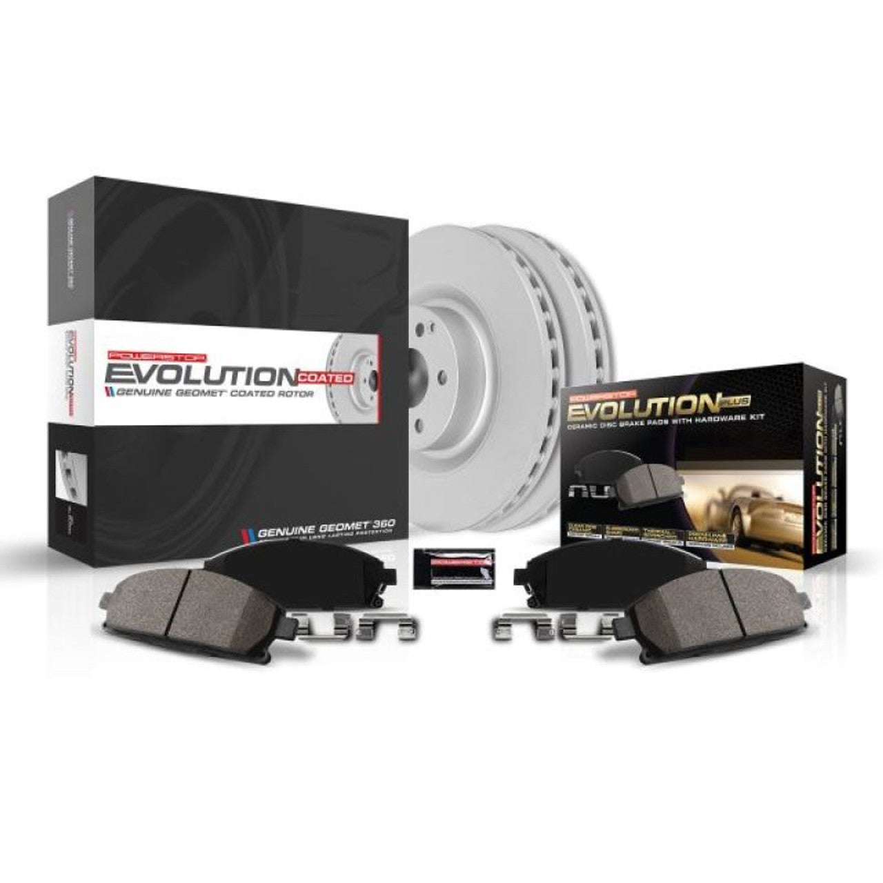 Power Stop 96-02 GMC Savana 3500 Front Z17 Coated Brake Kit