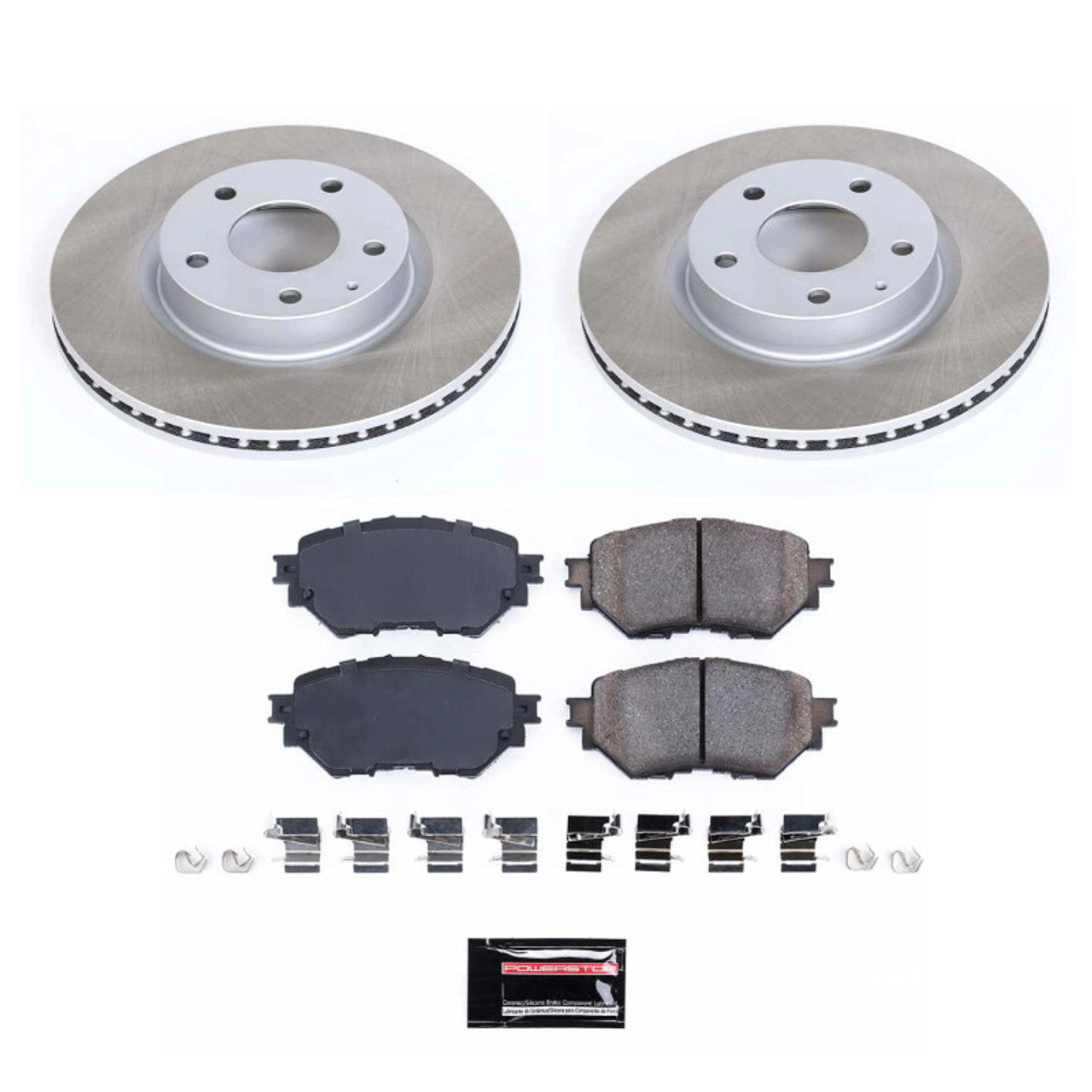 Power Stop 17-18 Mazda 3 Front & Rear Z17 Evolution Geomet Coated Brake Kit