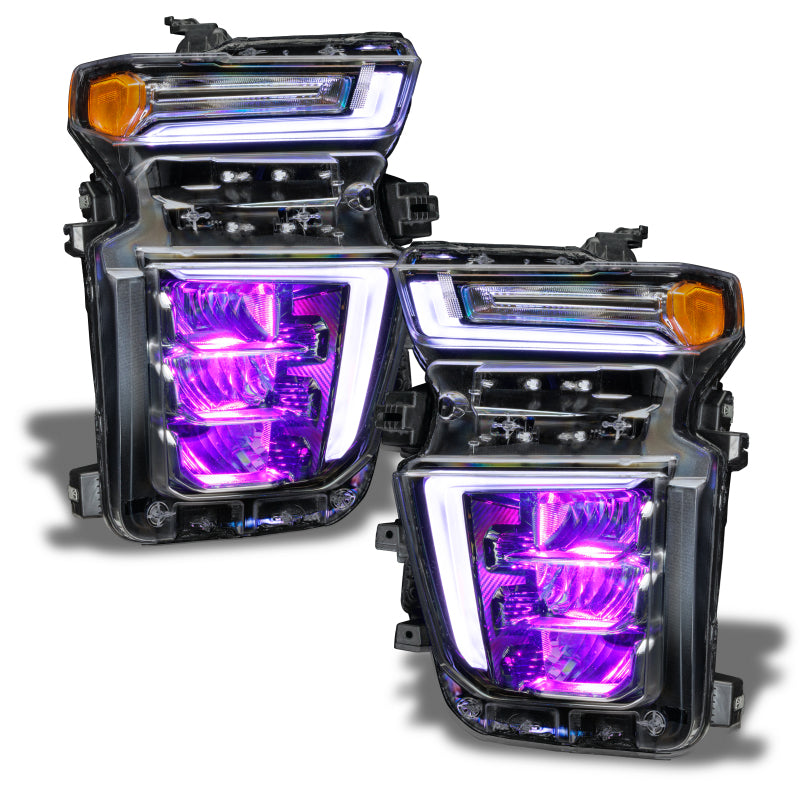 Oracle 20-21 Chevy Silverado HD 2500/3500 RGB Headlight Demon Eye Kit - ColorSHIFT w/o Controller ORACLE Lighting