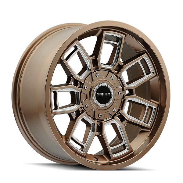 Mayhem 8118 Ordinance 20x9 / 5x127/139.7 BP / 87.1mm Hub Gloss Black Wheel w/ Milled Spokes
