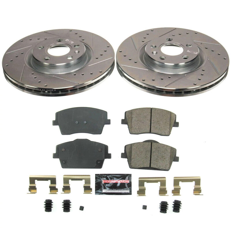 Power Stop 19-22 Volvo XC40 Front Z23 Evolution Brake Kit PowerStop