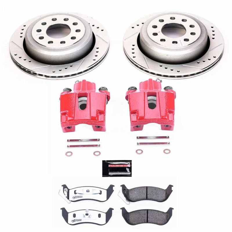 Power Stop 03-11 Lincoln Town Car Rear Z26 Street Warrior Brake Kit w/Calipers PowerStop