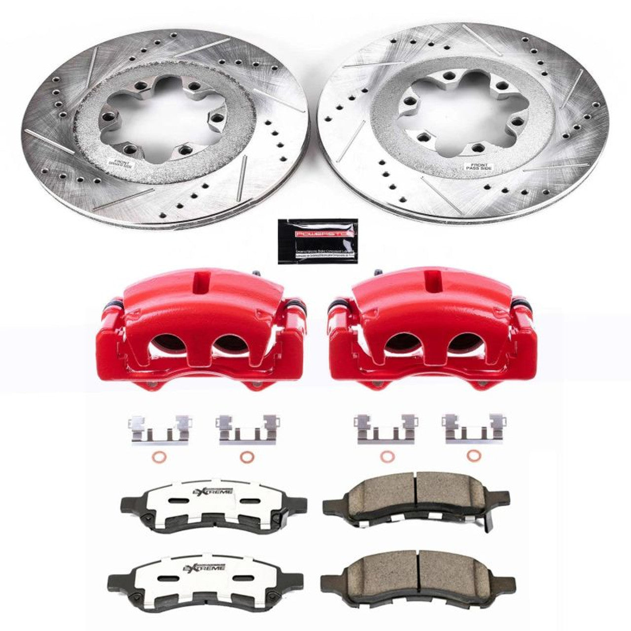 Power Stop 09-12 GMC Canyon Front Z36 Truck & Tow Kit w/Cals