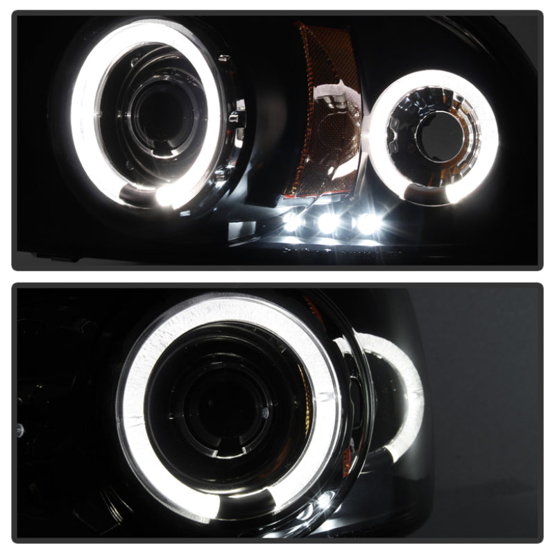 Spyder Dodge Dakota 97-04/Durango 98-03 1PC Projector Headlights LED Halo LED Blk PRO-YD-DDAK97-BK SPYDER