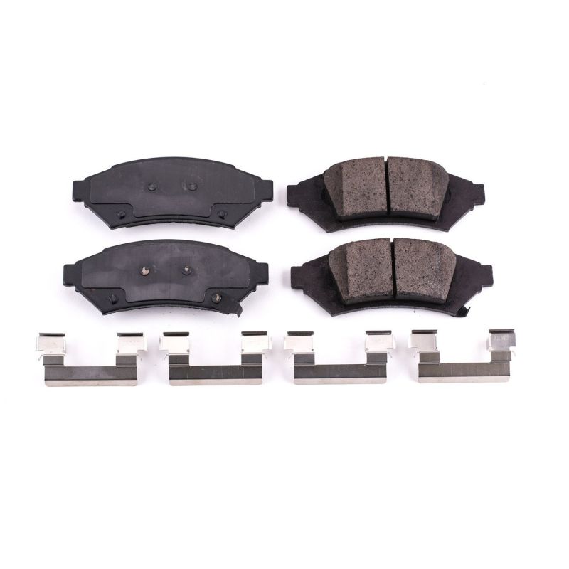 Power Stop 2004 Pontiac Grand Prix Front Z17 Evolution Ceramic Brake Pads w/Hardware PowerStop