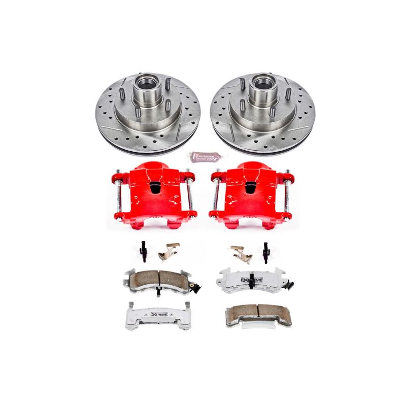 Power Stop 95-97 Chevrolet Blazer Front Z26 Street Warrior Brake Kit w/Calipers PowerStop