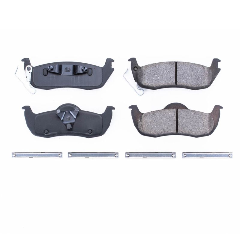 Power Stop 06-10 Jeep Commander Rear Z17 Evolution Ceramic Brake Pads w/Hardware PowerStop