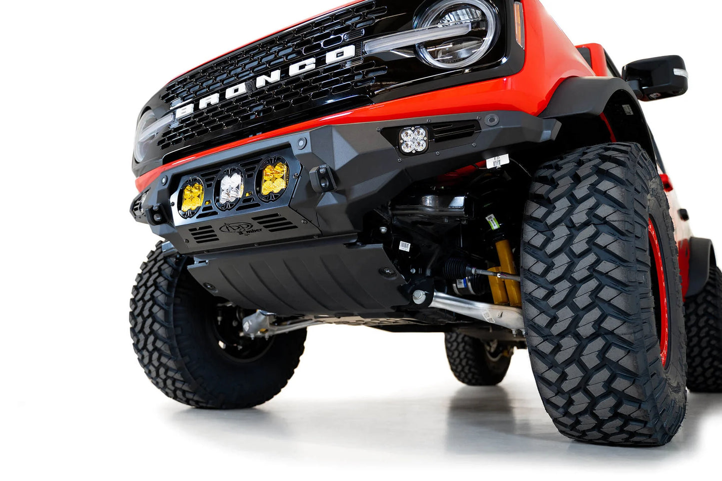 Addictive Desert Designs Bomber Front Bumper (Baja) | 2021–2025 Ford Bronco SKU: F230194120103