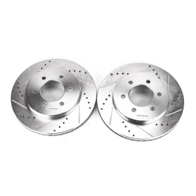 Power Stop 04-08 Ford F-150 Front Evolution Drilled & Slotted Rotors - Pair PowerStop