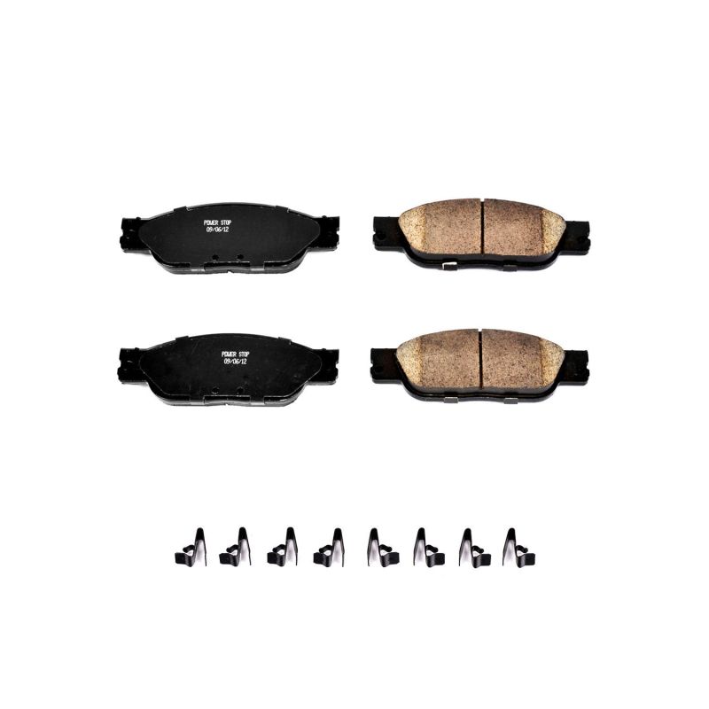 Power Stop 03-05 Jaguar S-Type Front Z17 Evolution Ceramic Brake Pads w/Hardware PowerStop