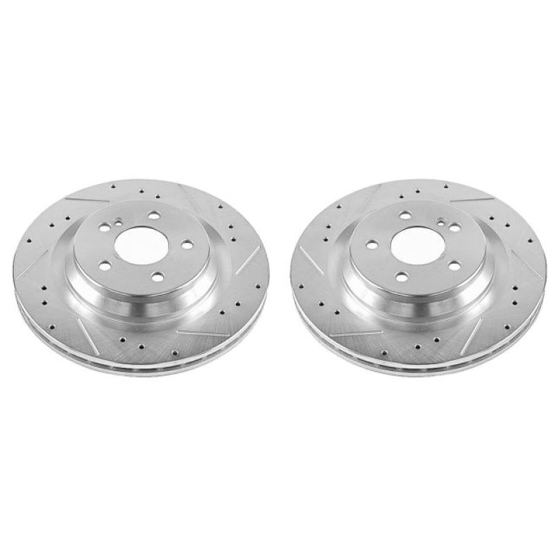 Power Stop 09-14 Mercedes-Benz CL550 Rear Evolution Drilled & Slotted Rotors - Pair PowerStop