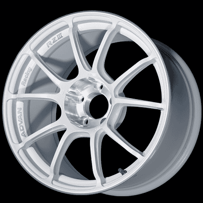 ADVAN Racing RZIII 18x7.5 +47 5x114.3 Wheel - Racing White Metallic & Diamond Cut - YAJ38F47EWMC