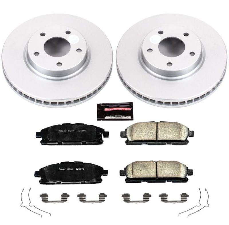 Power Stop 11-17 Nissan Quest Front Z17 Evolution Geomet Coated Brake Kit PowerStop