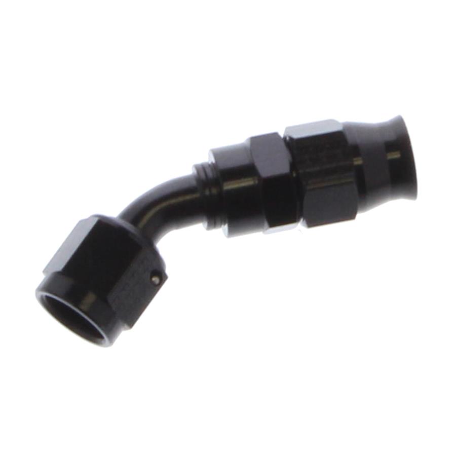 Aeromotive 15351 PTFE AN-06 45 degree hose end black anodized