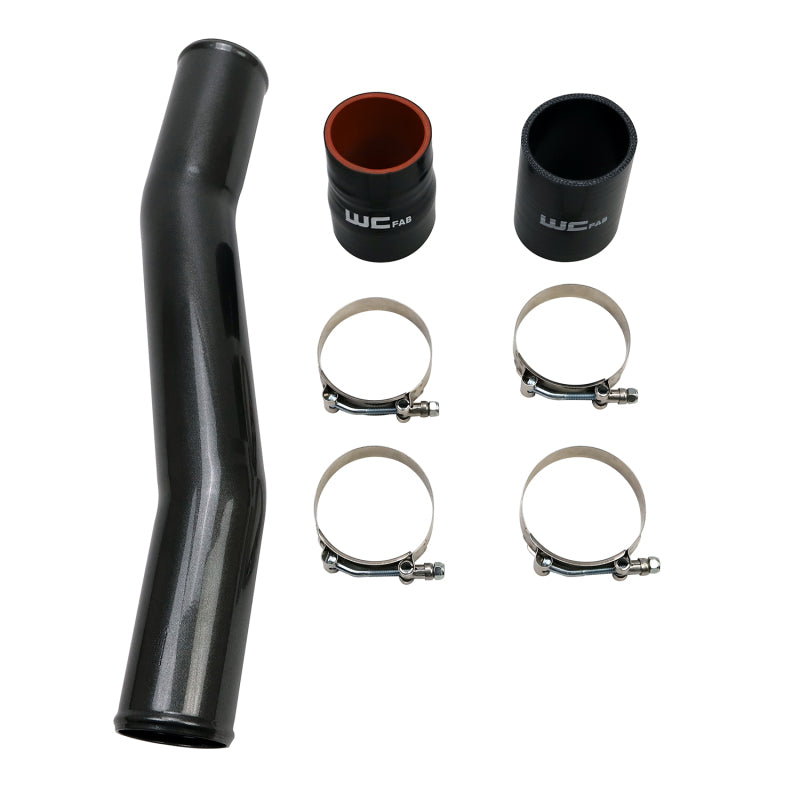 Wehrli 03-07 Cummins 5.9L Passenger Side 3in Replacement Intercooler Pipe - Fine Texture Black - WCF100544-FTB
