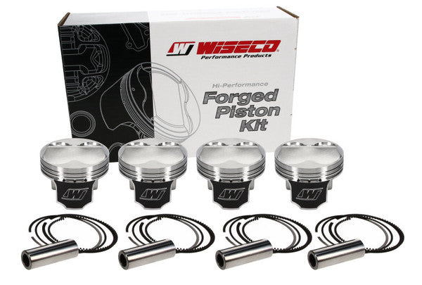 Wiseco Honda 4v DOME +6.5cc STRUTTED 87MM Piston Shelf Stock Kit - K572M87 Wiseco