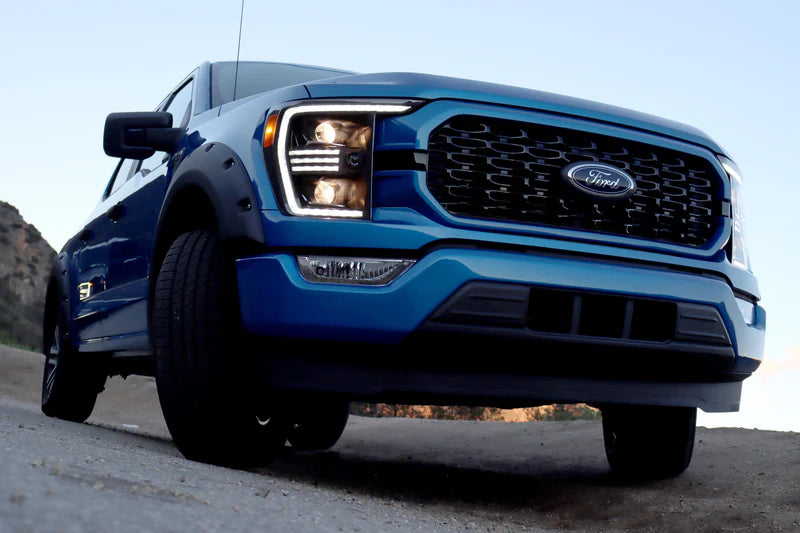 AlphaRex 880293 PRO-Series Headlights Installed on Ford F-150 (Front View)