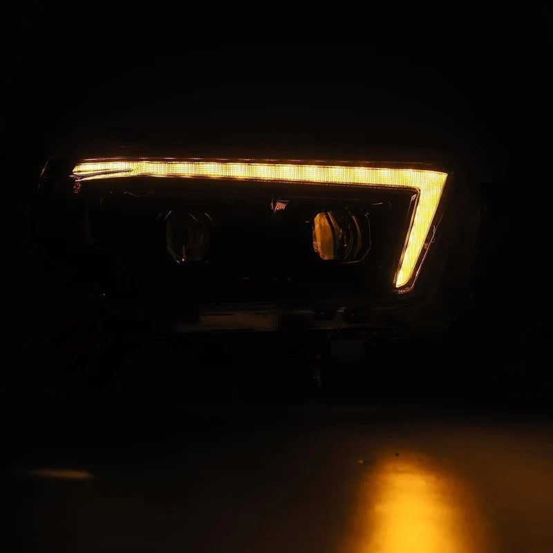 AlphaRex 880754 PRO-Series Headlights Installed at Night – Toyota 4Runner