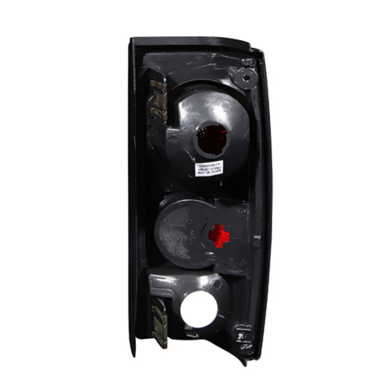 Anzo 211163 Tail Lights for Chevy S-10 (82-93) and GMC Sonoma (91-93) with chrome housing, dark smoke lens, and bright incandescent illumination.