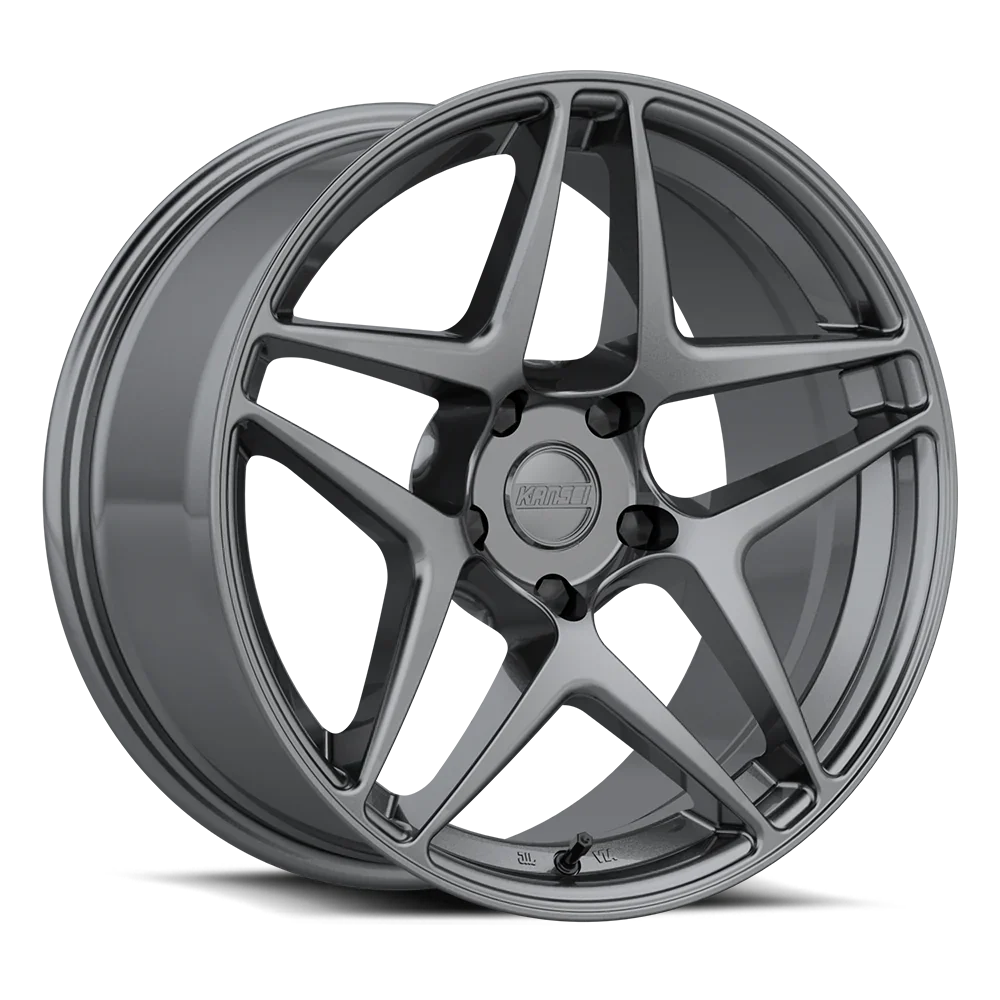 Kansei K15G Astro 19x8.5in / 5x112 BP / 35mm Offset / 66.6mm Bore - Gunmetal Wheel