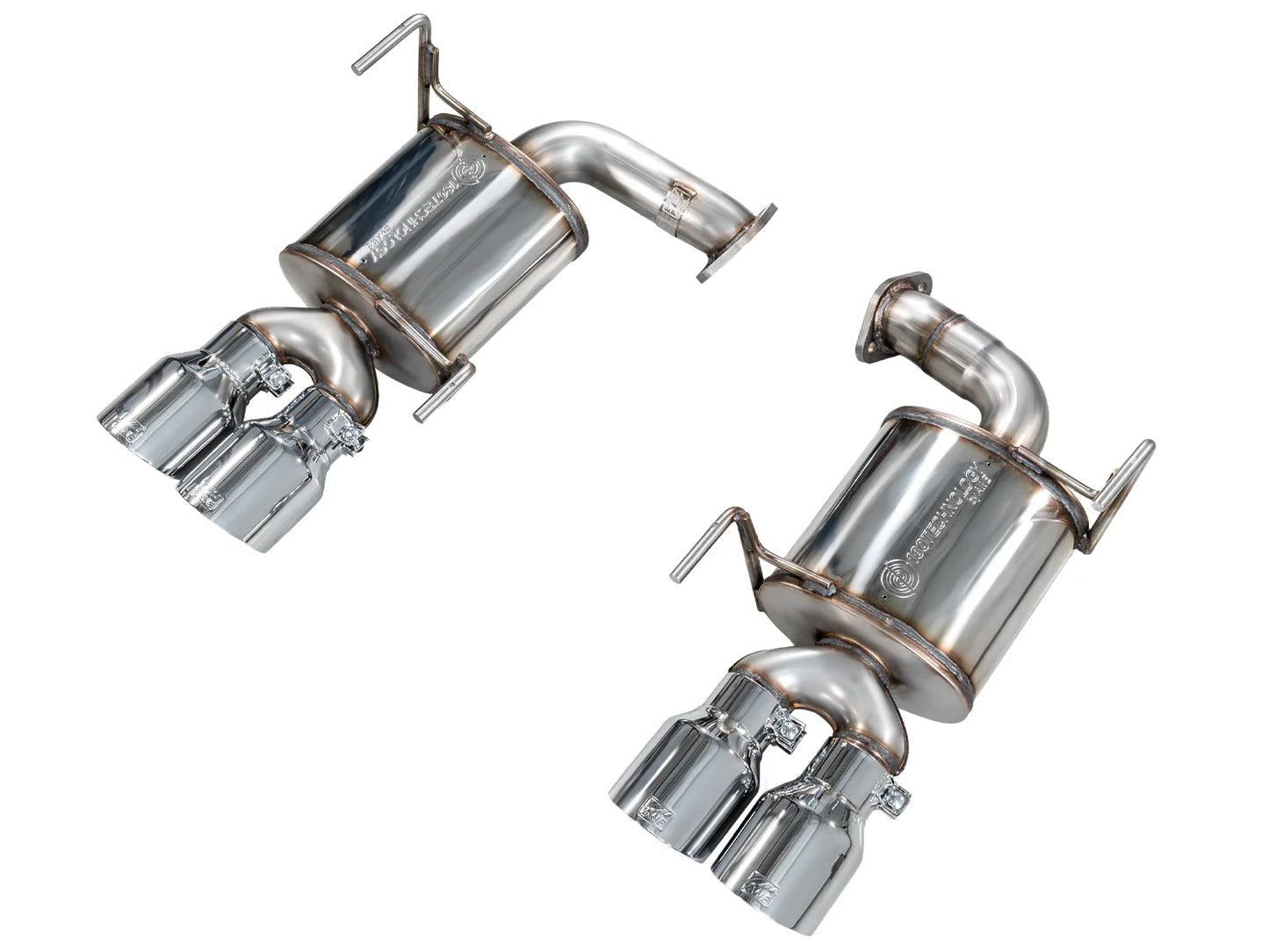 AWE Touring Edition Axleback Exhaust for VB Subaru WRX - Chrome Silver Tips (SKU: 3015-42424)