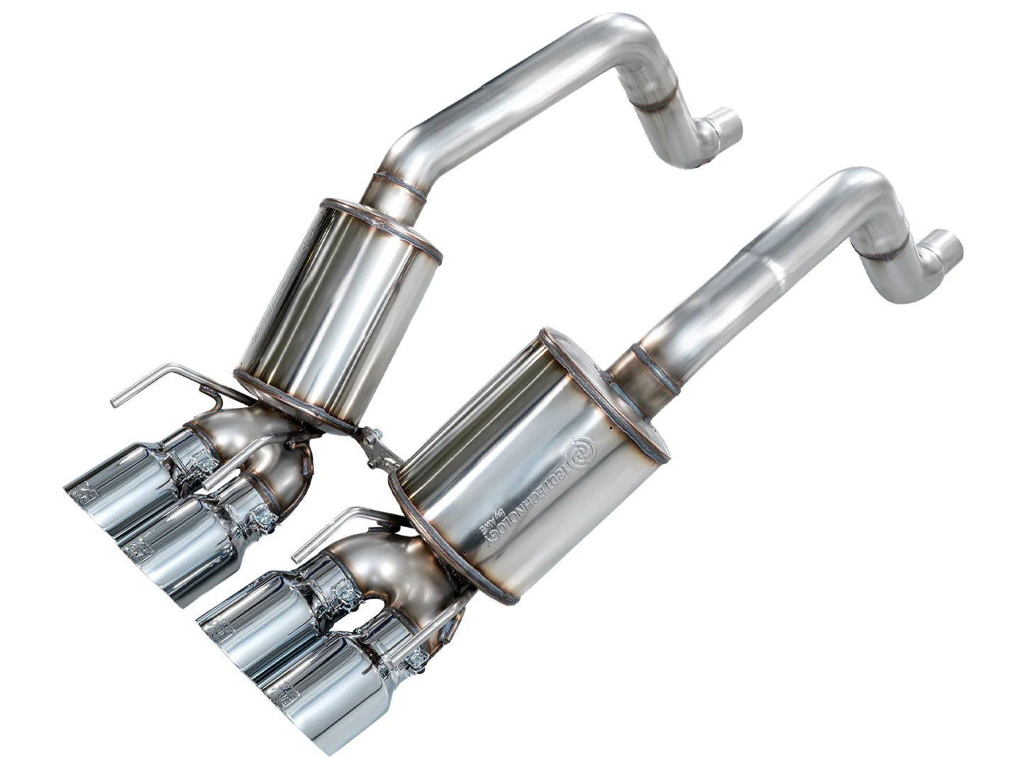 AWE Touring Edition Axleback Exhaust for C6 Chevrolet Corvette 6.2L (2009-2013) - Chrome Silver Tips (SKU: 3015-42662)