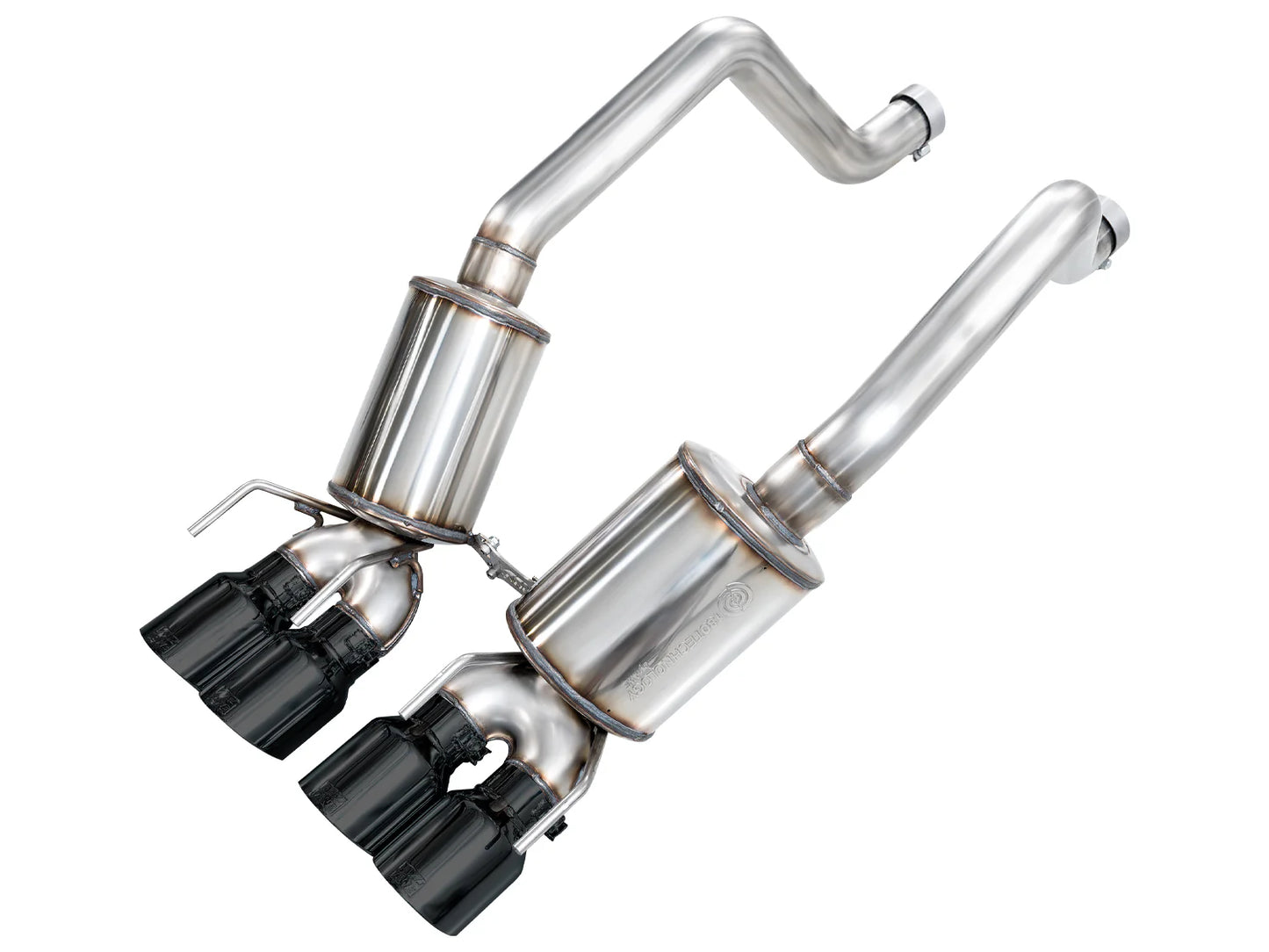 AWE Touring Edition Axleback Exhaust for C6 Chevrolet Corvette Z06/ZR1 - Diamond Black Tips (SKU: 3015-43606)