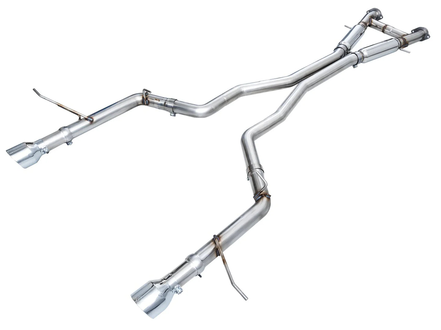 AWE Track Edition Exhaust for Dodge Durango 6.4 / 6.2 SC - Chrome Silver Tips (SKU: 3020-32952)