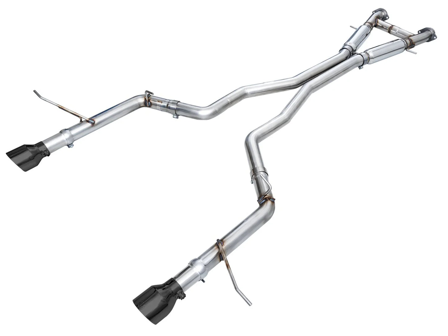 AWE Track Edition Exhaust for Dodge Durango 6.4 / 6.2 SC - Diamond Black Tips (SKU: 3020-33952)