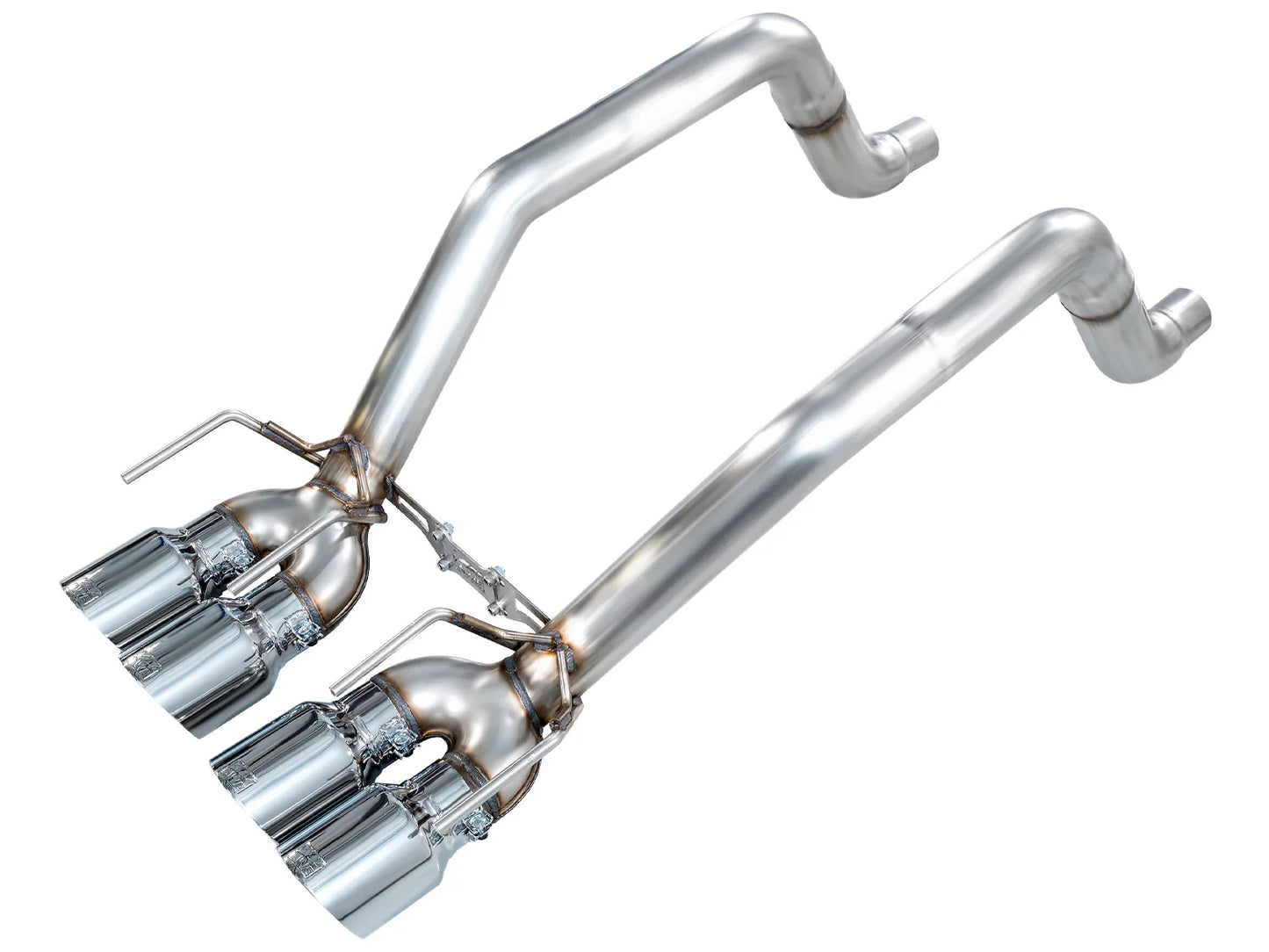 AWE Track Edition Axleback Exhaust for C6 Chevrolet Corvette 6.2L (2009-2013) - Chrome Silver Tips (SKU: 3020-42662)