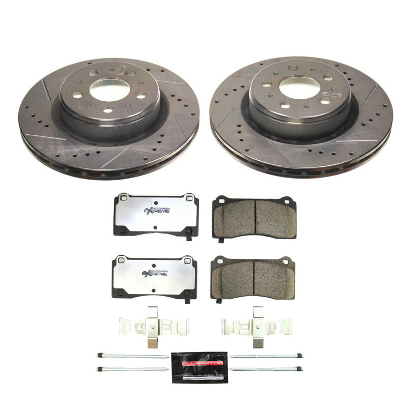 Power Stop 17-21 Tesla 3 Front Z26 Street Brake Kit PowerStop