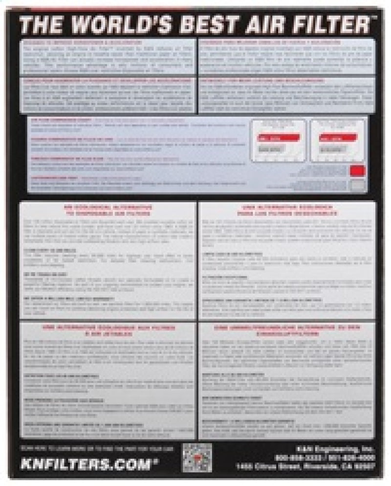 K&N 2014 Suzuki Alto L3-0.7L F/I Turbo Replacement Drop In Air Filter K&N Engineering