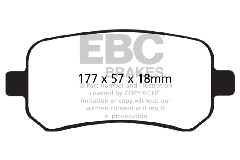 EBC GreenStuff Front Brake Pads - DP61695 EBC