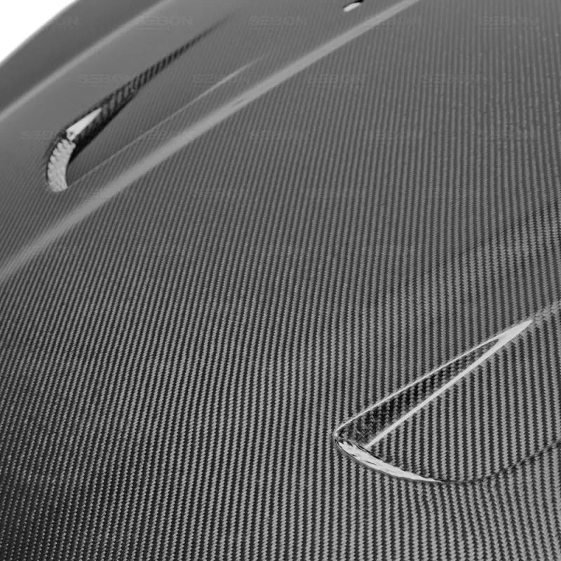 Seibon TM-style carbon fiber hood for 2014-2019 Ford Fiesta - HD14FDFI-TM Seibon