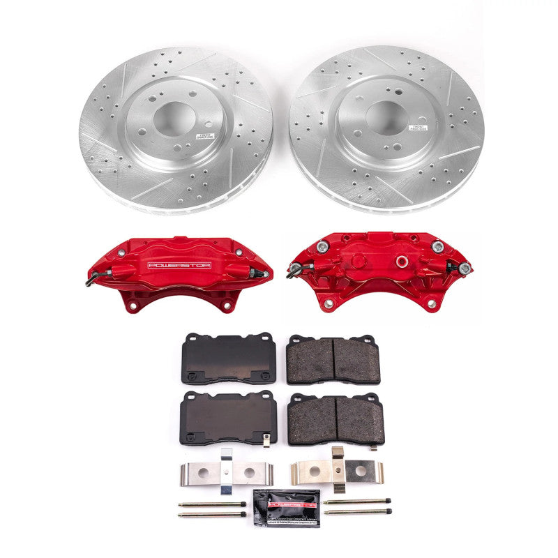 Power Stop 03-06 Mitsubishi Lancer Front Z23 Evolution Kit w/Calipers PowerStop