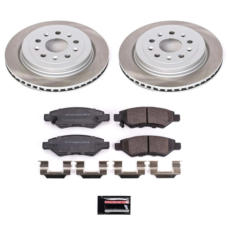 Power Stop 10-15 Chevrolet Camaro Rear Semi-Coated Rotor Kit PowerStop