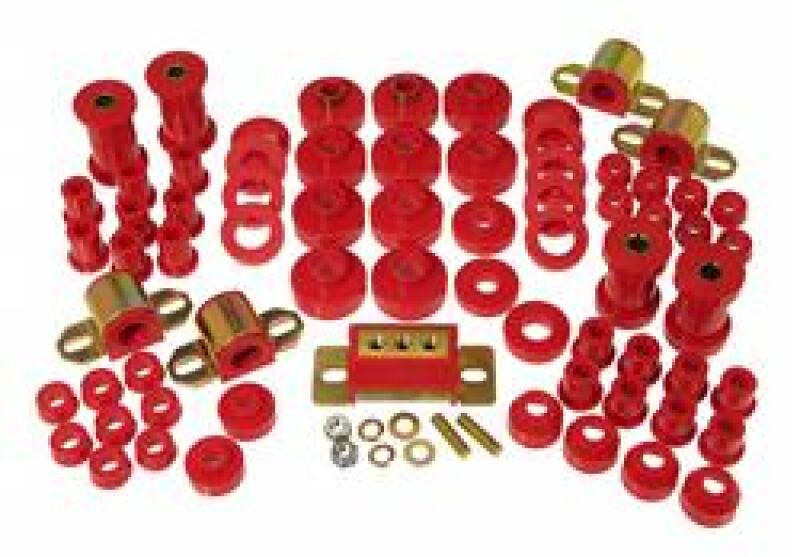 Prothane Total Vehicle Suspension Bushing Kit for 1976–1979 Jeep CJ5 / CJ7 w/Trans Mount, Red – 1-2007