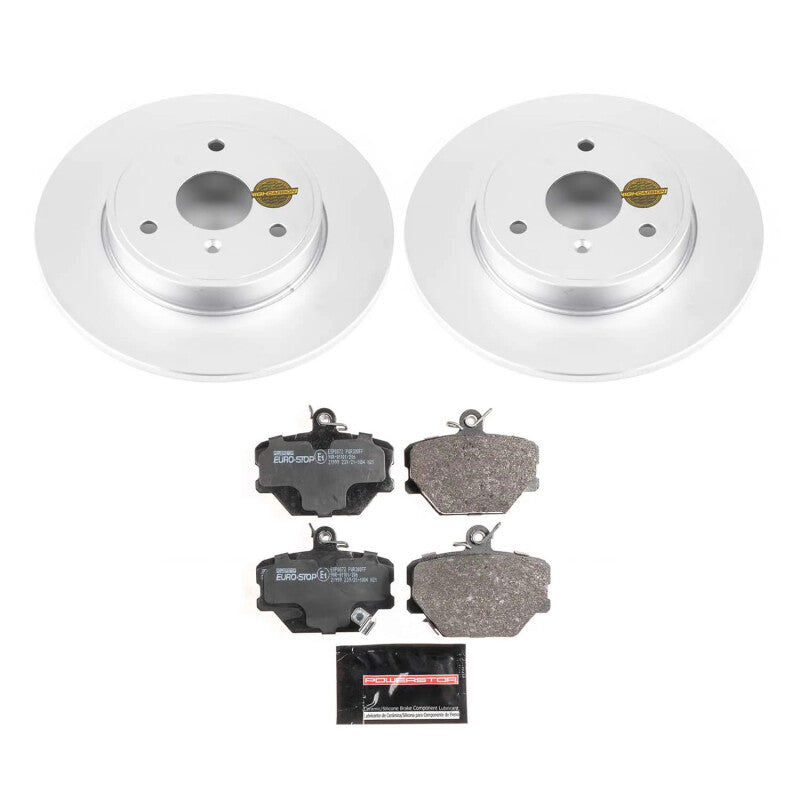 Power Stop 08-16 Smart Fortwo Front Eurostop Brake Kit PowerStop