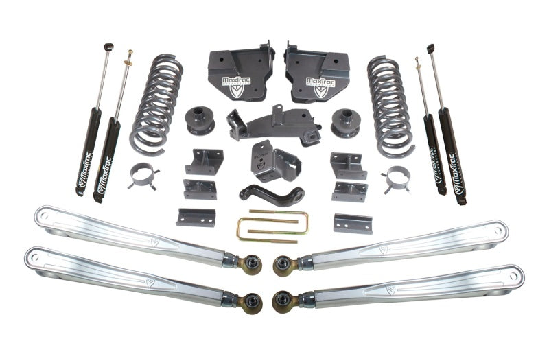 MaxTrac 14-18 Dodge RAM 2500 4WD 4in Lift Kit w/ 4-Link System & Vulcan 2.0 Reservoir Shocks
