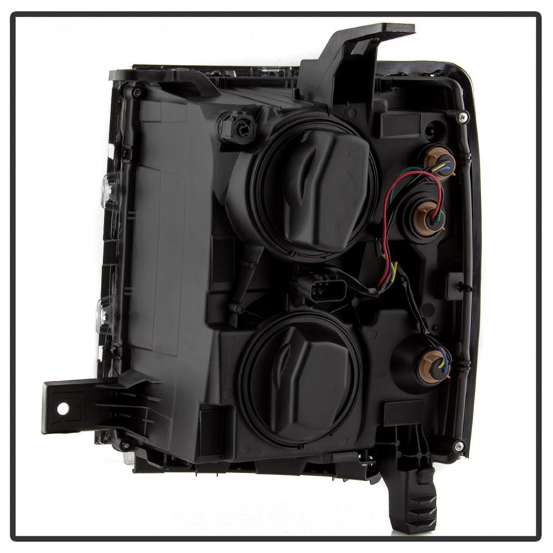 xTune 14-15 Chevy Silverado 1500 (New Body) OEM Style Headlights w/Trim - Blk (HD-JH-CS14-CC-BK) SPYDER