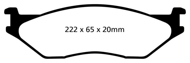 EBC YellowStuff Front Brake Pads - DP41653R EBC